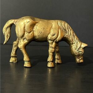Vintage Brass Horse Figurine, 5.25x2.75x1.25